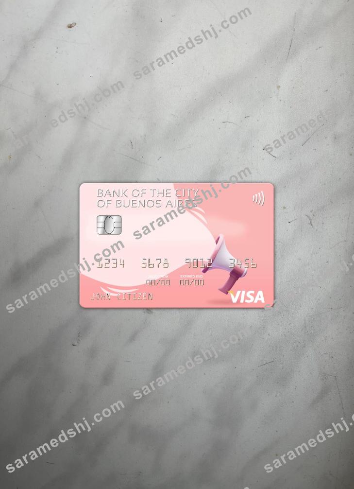 Argentina Bank of the City of Buenos Aires visa card photolook front
